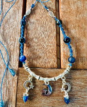 Load image into Gallery viewer, Crescent Moons With Lapis