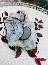 Load image into Gallery viewer, Black Agate Crescent Moon