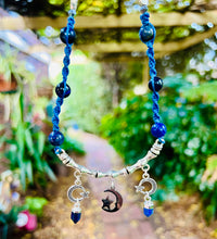 Load image into Gallery viewer, Crescent Moons With Lapis