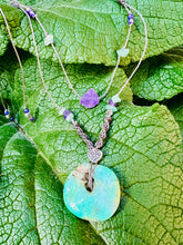 Load image into Gallery viewer, Chrysoprase & Amethyst Necklace