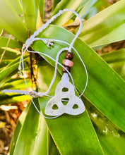 Load image into Gallery viewer, Clear Quartz Celtic Triangle (Triquetra)