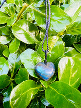 Load image into Gallery viewer, Labradorite Heart Necklace