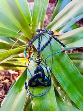 Load image into Gallery viewer, Obsidian Celtic Triangle (Triquetra )