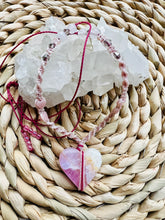 Load image into Gallery viewer, Pink Aragonite Heart With Rose Quartz