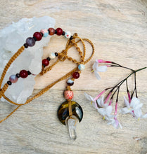 Load image into Gallery viewer, Magical Tigers Eye With Clear Quartz Necklace