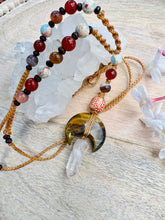 Load image into Gallery viewer, Magical Tigers Eye With Clear Quartz Necklace