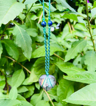 Load image into Gallery viewer, Labradorite Heart With Lapis Beads