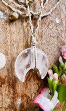 Load image into Gallery viewer, Clear Quartz Crescent Moon