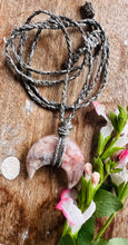 Load image into Gallery viewer, Flower Agate Crescent Moon