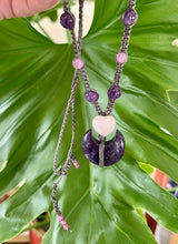 Load image into Gallery viewer, Lepidolite With Rose Quartz & Amethyst
