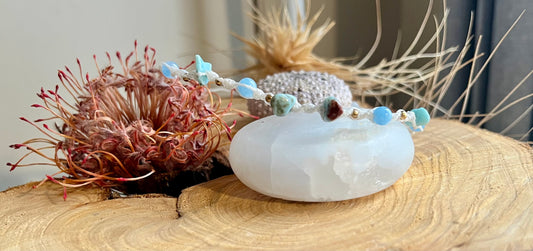 ✨ Larimar & Blue Calcite Choker ✨